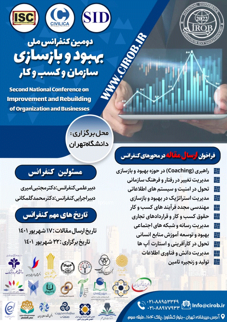 کنفرانس بهبود و بازسازی سازمان ها و کسب و کارها - مجموعه مقالات دومین کنفرانس ملی بهبود و بازسازیِ سازمان و کسب و کار