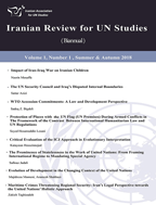 Iranian Review for UN Studies - Winter & Spring 2023, Volume 5 - Number 1