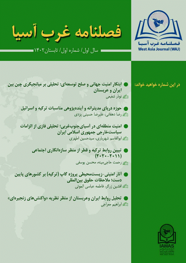 غرب آسیا - تابستان 1402، سال اول - شماره 1