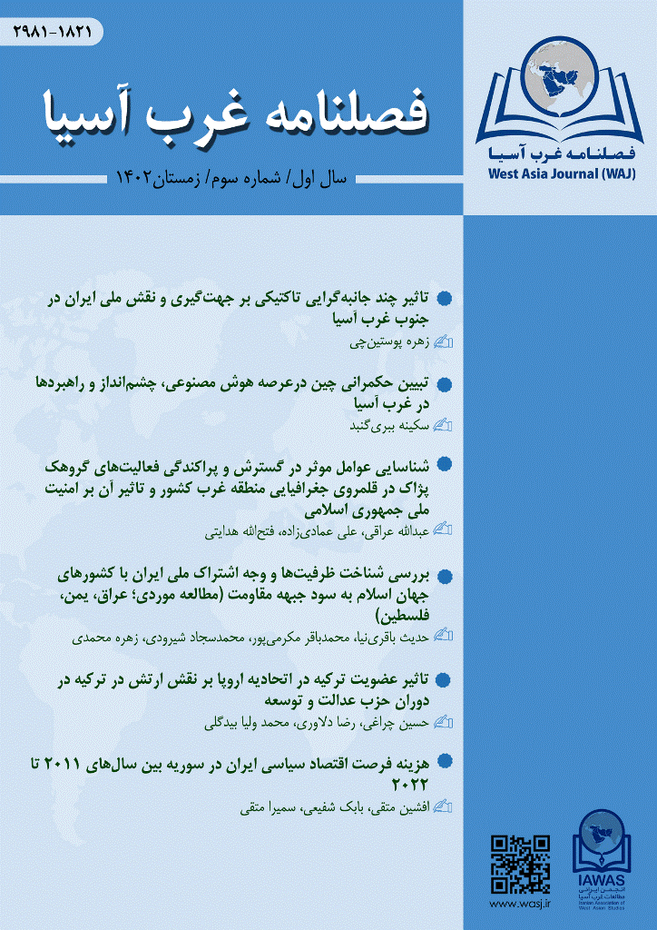 غرب آسیا - زمستان 1402، سال اول - شماره 3