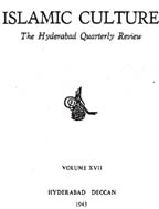 Islamic Culture - Vol XXV, Jan . Apr . Jul . Oct . 1951 - Number 1-4