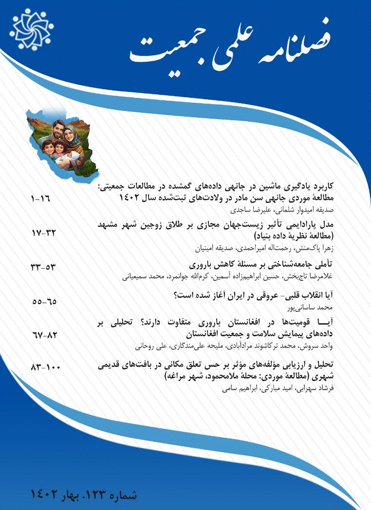 جمعیت - بهار و تابستان 1393 - شماره 87 و 88