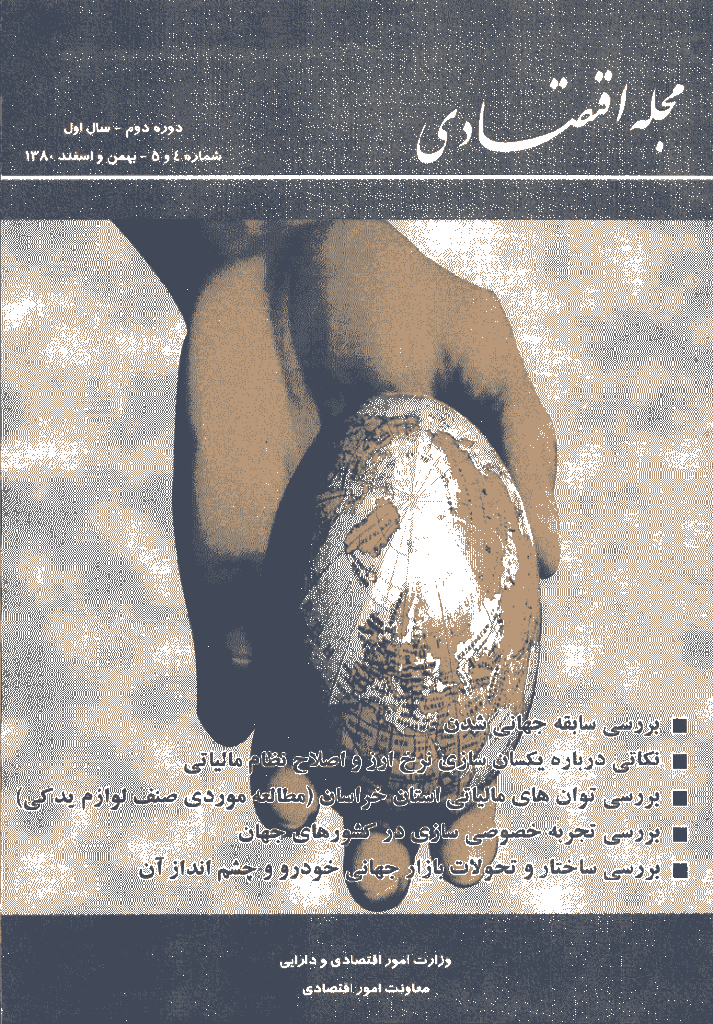 مجله اقتصادی - بهمن و اسفند 1380 - شماره 4 و 5