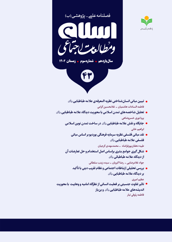 اسلام و مطالعات اجتماعی - زمستان 1402 - شماره 43