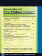 New Political Economy - Winter and Spring 2026 - Number 14