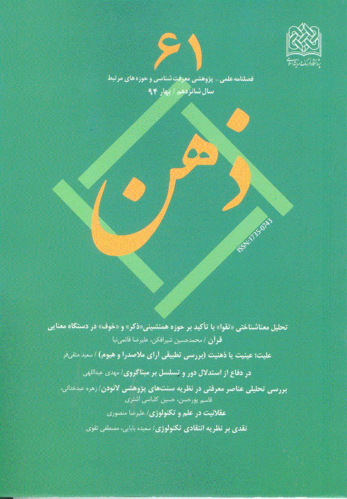ذهن - بهار 1394 - شماره 61